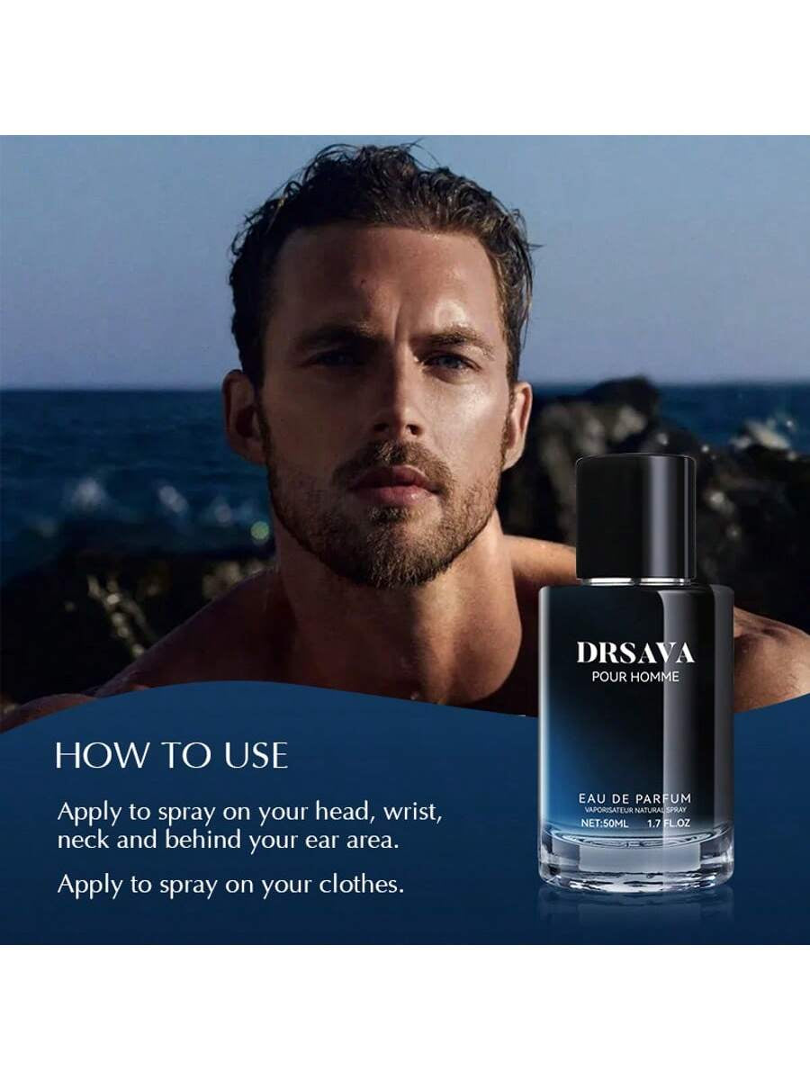 1.69Oz Men Cologne, Refreshing & Long Lasting Fragrance with Rich Scent, Suitable for Dating and Daily Life, Perfect Father'S Day Gift