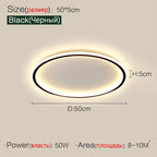 Living Room Lamps Simple Modern Atmosphere Led Ceiling Lights Ultra-Thin Rectangular Smart Main Lamp Nordic Style Bedroom Lamps