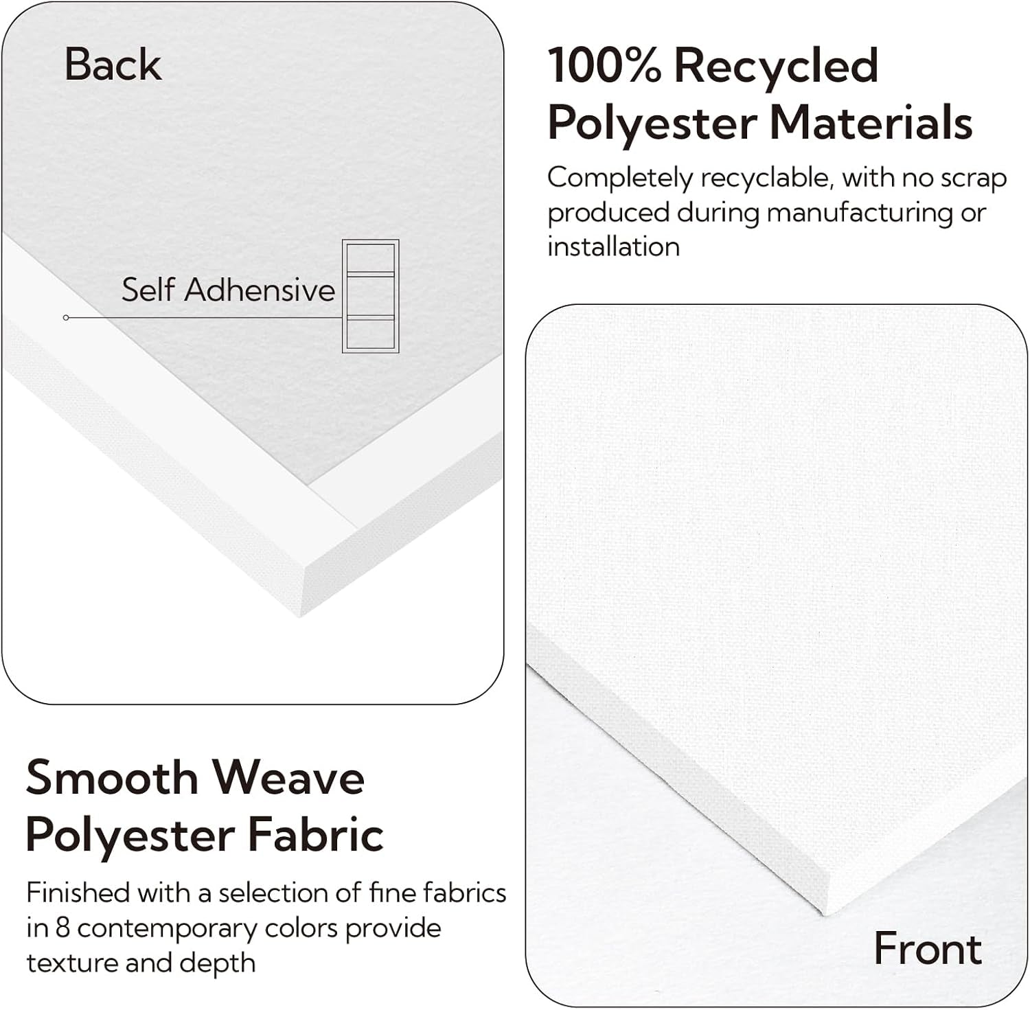 Acoustic Panels 2 Pack, 48''X24'' Large Sound Panels, Fabric Wrapped Sound Proof Foam Panels for Walls, Sound Absorbing Panels for Recording Studio Acoustical Treatments (White)