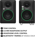 CR3.5 3.5" Creative Reference Powered Studio Monitors with Tone Knob and Location Switch — Active Speakers for Music Production, Desktop Computer, Gaming, Hifi Listening