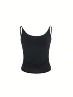 DAZY Women'S Solid Color Camisole Top for Summer Tops