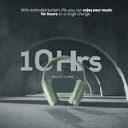 Wireless over Ear Bluetooth Headphones with Microphone - Wireless Headset -Noise Reduction - Bluetooth, Wired,Built in Micro SD for Travel, Home, Work Tv,Pc,Gaming,Cellphone (Mint)