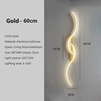 Modern LED Wall Lamp Minimalist Led Light Bedroom Bedside Long Strip Wall Sconces Living Room Home Indoor Lighting Fixture