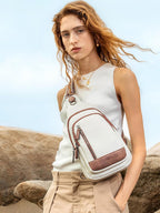 Crossbody Bags for Women Men,Leather Sling Bag Cross Body Backpack for Woman Gifts for Women Birthday Unique