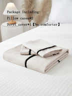 Beige Duvet Cover Set Boho Farmhouse Bedding Set 3 Pieces Mini Black Pom Pom Decor Beige Comforter Cover Soft Microfiber Pom Pom Comforter Cover for Boys Girls 1 Duvet Cover 2 Pillowcases No Comforter