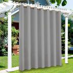 Outdoor Curtains Waterproof Garden Uv Exterior Curtain Sunlight Blackout Curtain for Patio Porch Pergola Covered Terrace Gazebo
