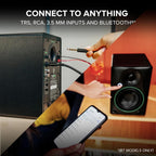 CR3.5 3.5" Creative Reference Powered Studio Monitors with Tone Knob and Location Switch — Active Speakers for Music Production, Desktop Computer, Gaming, Hifi Listening