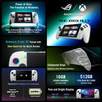 ROG Xbox Ally 7” 1080P 120Hz Gaming Handheld Touchscreen AMD Ryzen™ Z2 a 16GB RAM 512GB SSD White