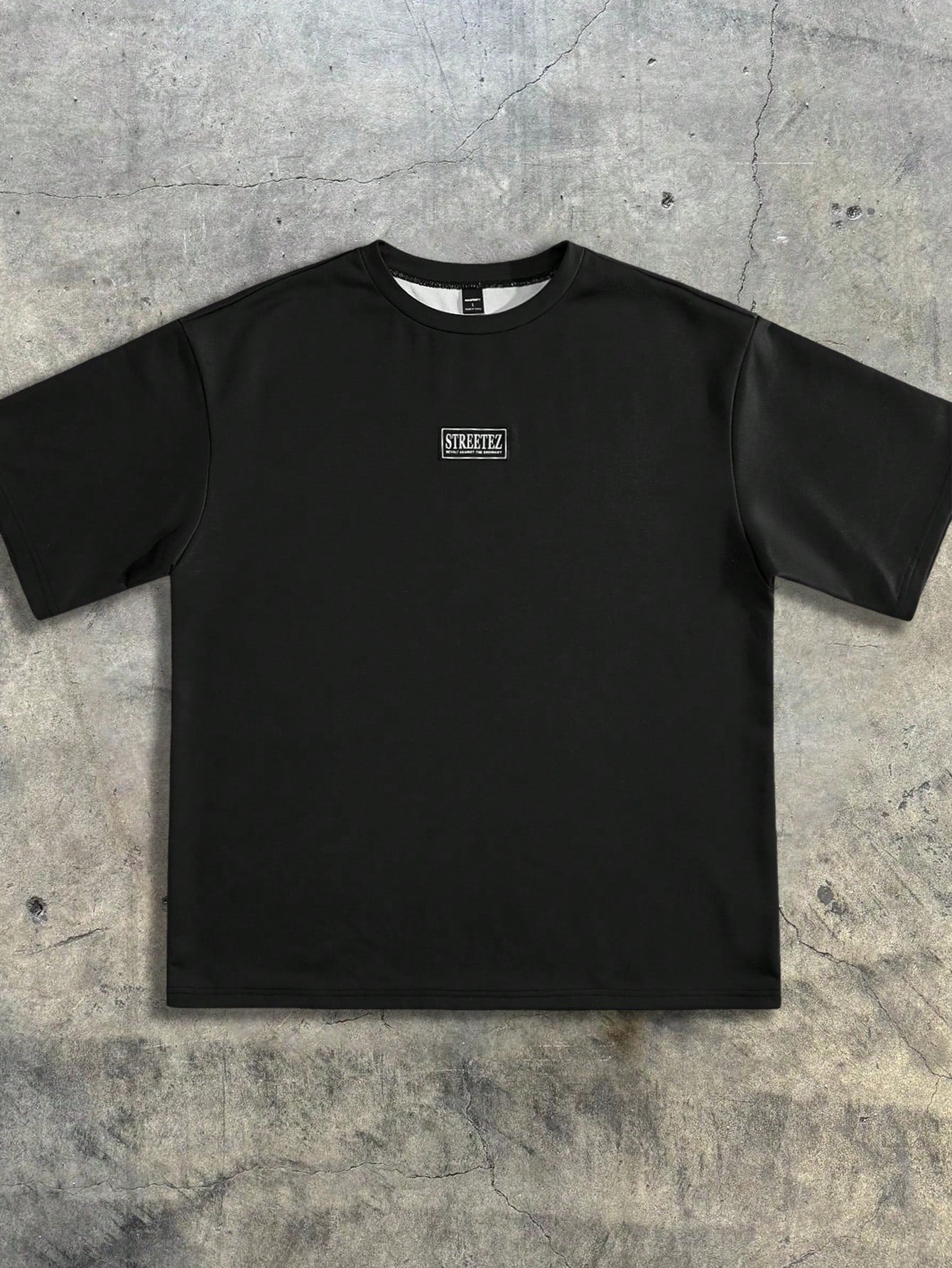 AXEPEAK 1Pc Men Fashion Casual Loose Drop Shoulder Knit Short Sleeve T-Shirt, Suitable for Everyday Wear, Boyfriend Gift, for Going Out, Summer, Streetwear Edition