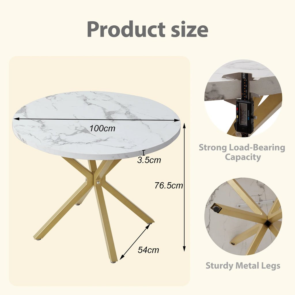 Nordic Dining Tables for Home Furniture Dining Tables Imitation Marble Effect Style Household Light Luxury Restaurant Table