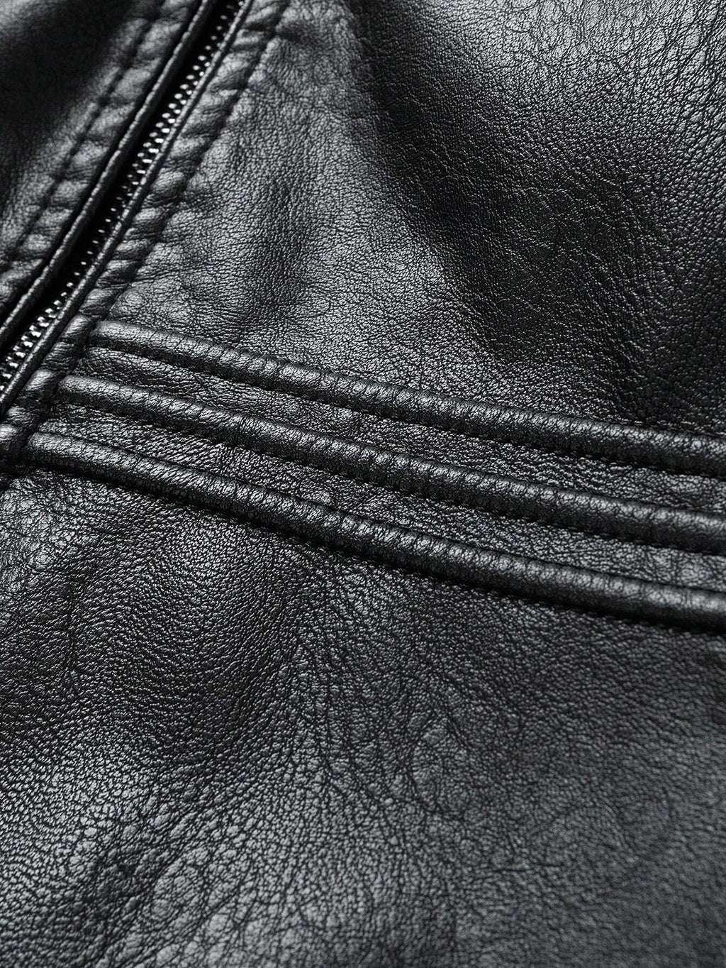 Men'S Fashion Leather Rave Jacket, for Fall Winter, Grunge