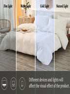 3Pcs Plain White Duvet Cover Set, Boho Farmhouse Bedding Decor, Soft Microfiber Comforter Cover for Boys & Girls (1 Duvet Cover + 2 Pillowcases No Insert), School Dorm Essentials, Cozy Aesthetic