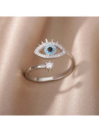 1Pc Fashion Simple Demon Eye Design Ring for Women, Suitable for Daily Wear Finger/Index Finger Ring