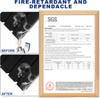 Acoustic Foam Panels, 48 X 24 X 2 Inches, 4 Pack Soundproof Foam Wall Panels High Density Noise Canceling Studio for Echo Absorption Home Office (Black 4 Pack, 48" X 24" X 2")