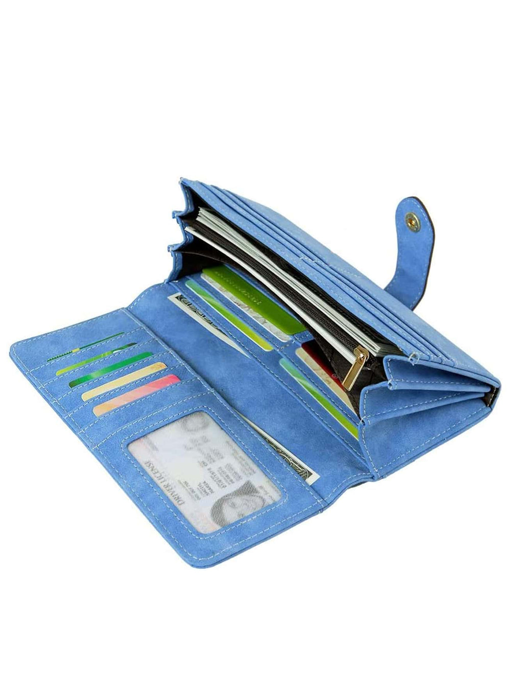 Stitch Detail Long Wallet