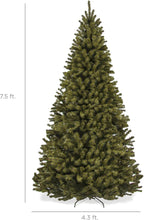 Artificial Christmas Tree, 7.5Ft Premium Unlit Realistic Spruce Holiday Décor W/Dense Branches, Easy Assembly, Metal Base