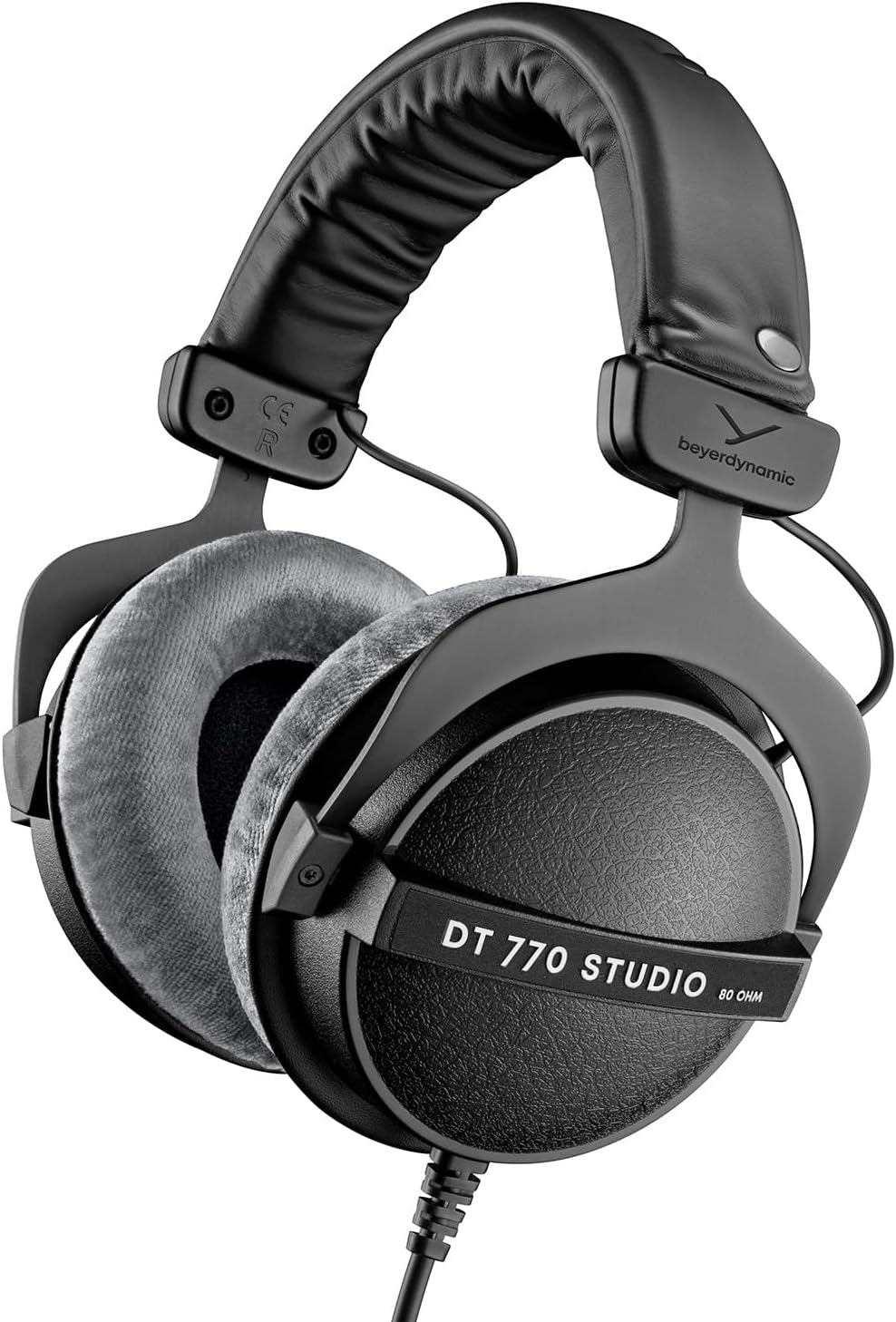 DT 770 Pro Studio Headphones - Over-Ear, Closed-Back, Professional Design for Recording and Monitoring (80 Ohm, Grey)