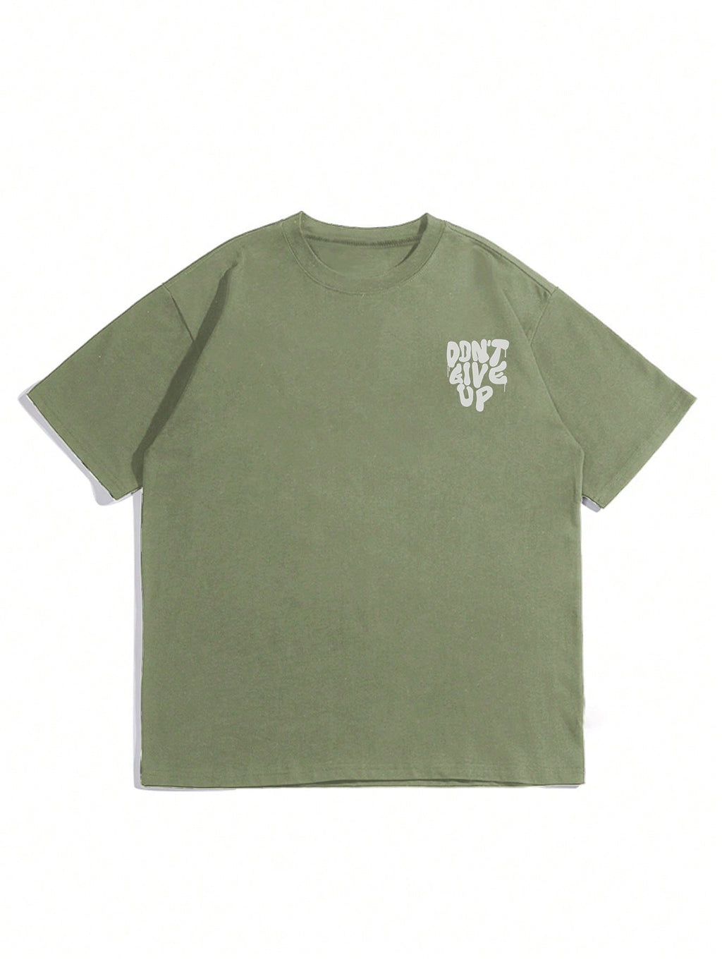 2025 Men'S round Neck Letter Print Casual Short Sleeve T-Shirt, Summer