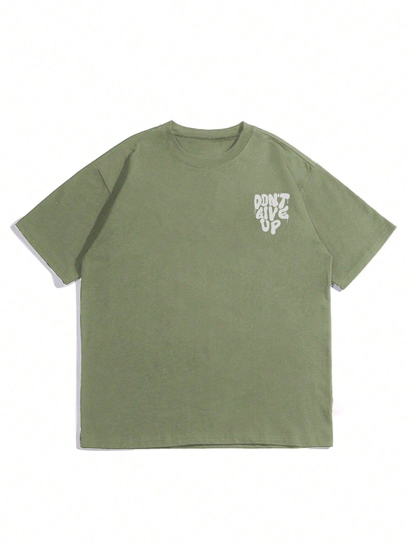 2025 Men'S round Neck Letter Print Casual Short Sleeve T-Shirt, Summer