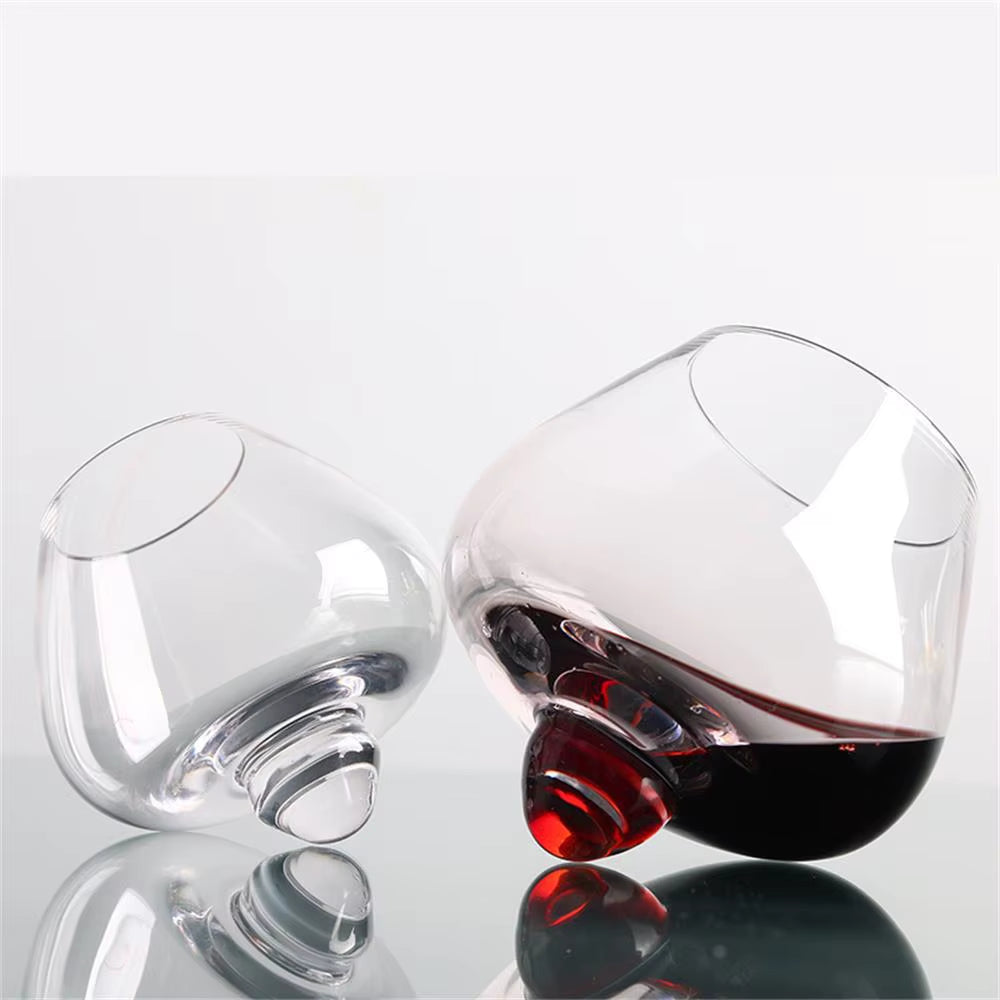 250Ml/400Ml Rolling Decanter Whiskey Glass Vintage Brandy Cocktail Beer Tumbler Glass Bar Drinkware Glass Coffe Wine Mug Cup