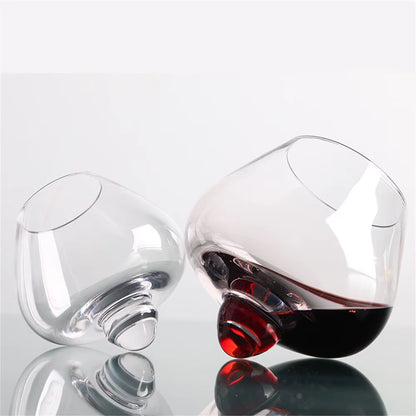 250Ml/400Ml Rolling Decanter Whiskey Glass Vintage Brandy Cocktail Beer Tumbler Glass Bar Drinkware Glass Coffe Wine Mug Cup