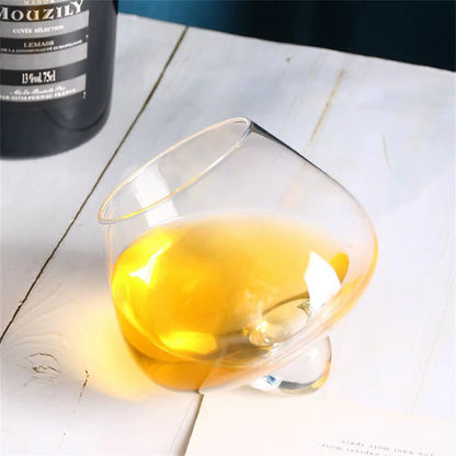250Ml/400Ml Rolling Decanter Whiskey Glass Vintage Brandy Cocktail Beer Tumbler Glass Bar Drinkware Glass Coffe Wine Mug Cup