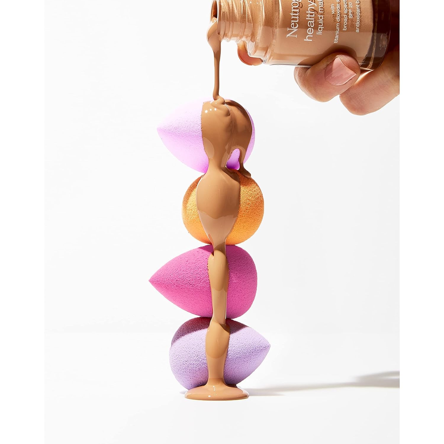 Healthy Skin Liquid Makeup Foundation, Broad Spectrum SPF 20 Sunscreen, Lightweight & Flawless Coverage Foundation with Antioxidant Vitamin E & Feverfew, 90 Warm Beige, 1 Fl. Oz