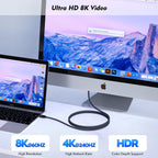 Thunderbolt 4 Cable, 6.6FT Long USB C Data Cord, Support 40Gbps/240W Fast Charging/8K Display for USB4, Thunderbolt 3 Cable, Flexible 6.6Foot USBC to USB C Woven Cables for Iphone 16/15, Macbook, Ipad