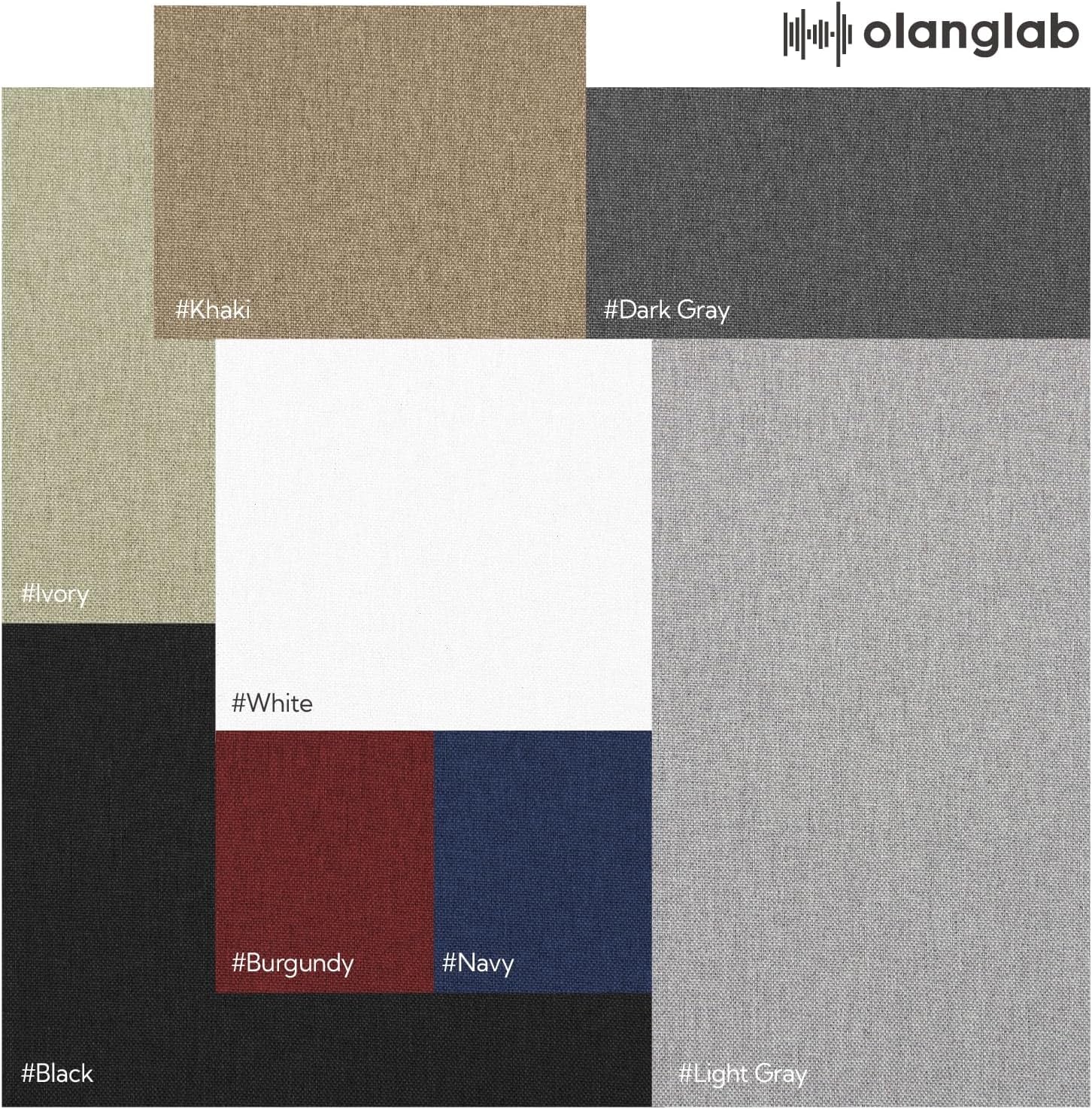 Acoustic Panels 2 Pack, 48''X24'' Large Sound Panels, Fabric Wrapped Sound Proof Foam Panels for Walls, Sound Absorbing Panels for Recording Studio Acoustical Treatments (White)