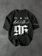 PAVTROS Manfinity Streetrush Men'S Casual Minimalist Printed round Neck Short Sleeve T-Shirt