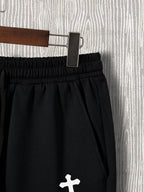 Manfinity Roghcode Men Angel & Letter Graphic Drawstring Waist Shorts