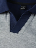 Manfinity Homme Men Casual Commute Short Sleeve Colorblock Polo Shirt, for Golf