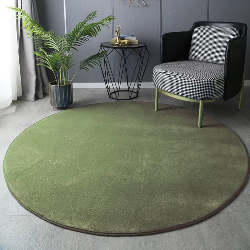 Coral Velvet Carpet round for Home Decor Modern Living Room Coffee Table Rug Short Plush Foot Mat Kids Crawling Play Carpets