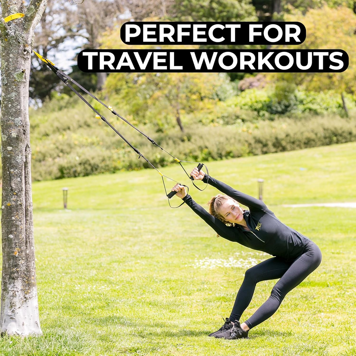 GO Suspension Trainer, at Home, Portable Gym Workout, for Strength Training, Full Body Exercise Equipment