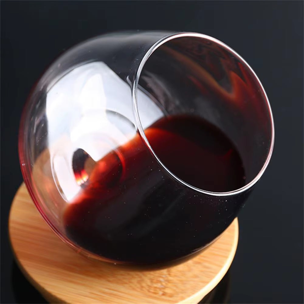 250Ml/400Ml Rolling Decanter Whiskey Glass Vintage Brandy Cocktail Beer Tumbler Glass Bar Drinkware Glass Coffe Wine Mug Cup