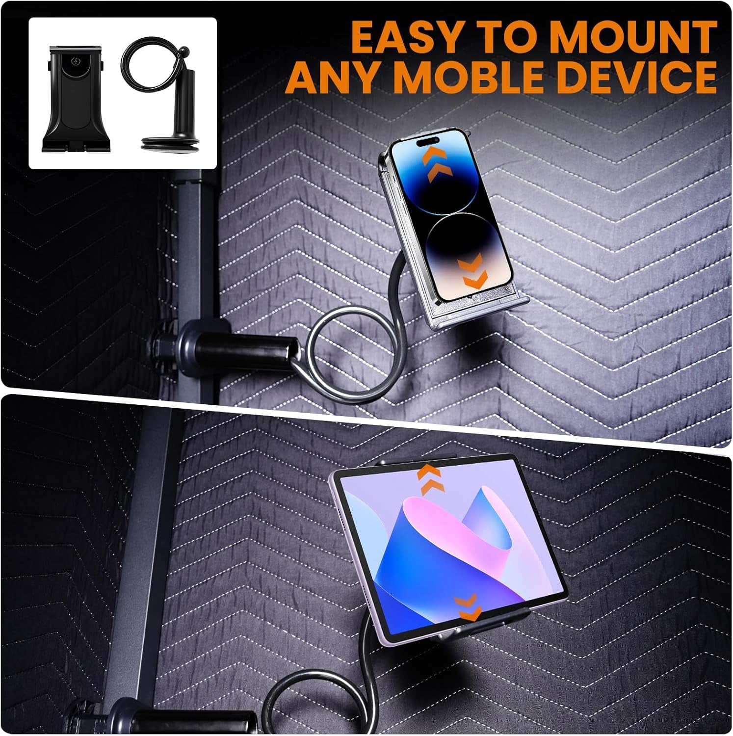 Portable Vocal Booth, Echo-Free Recording Home Recording Studio Booth, Foldable Recording Booth Sound Shield with Travel Bag, for Music, Game, Podcasts, Black