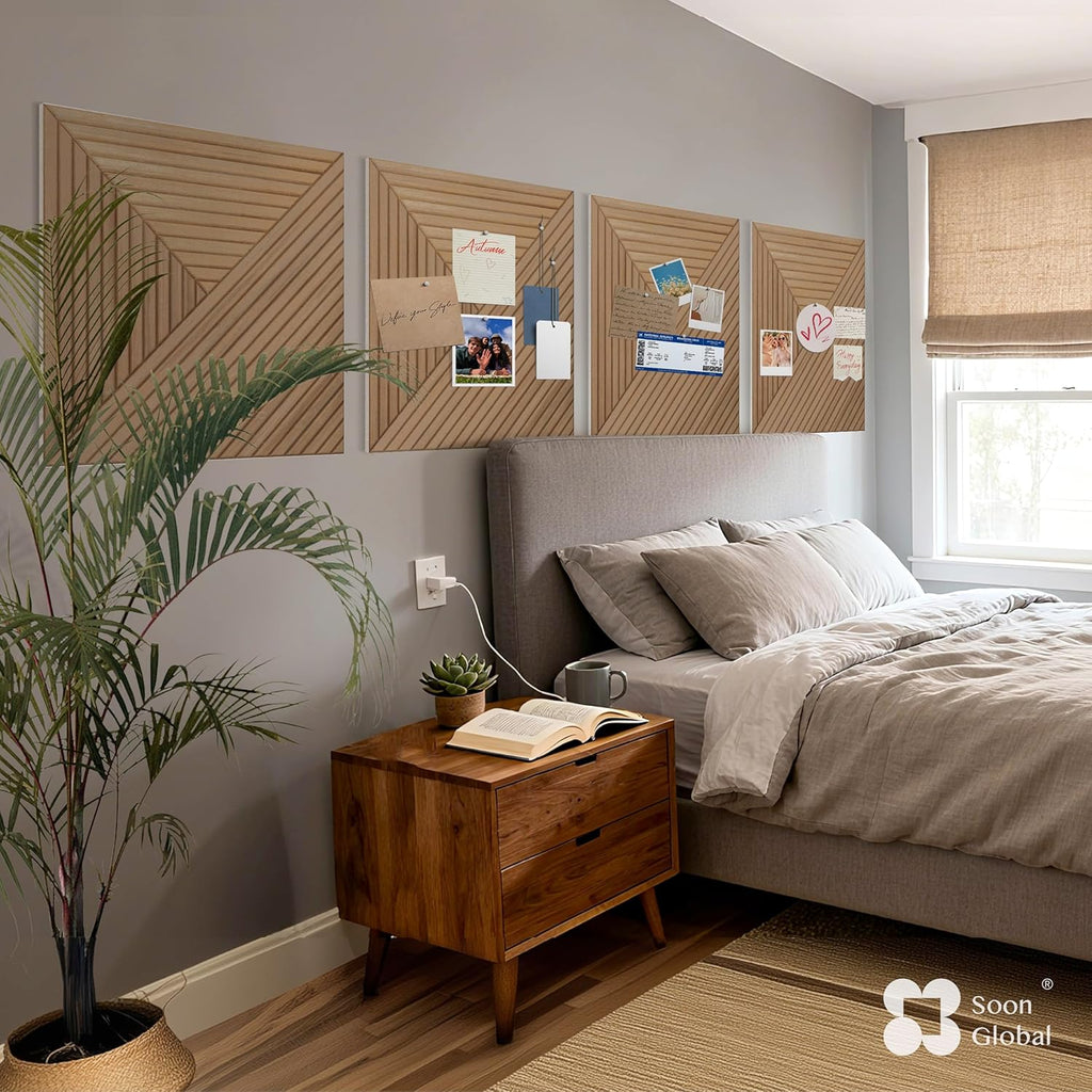 Acoustical Wall Panels, 6-Piece 23.62 X 23.62 Inches Art Acoustic Panels, Decorative Acoustic Panels, Acoustic Wall Panels, Sound Absorbing Wall Art, Arcadian Vortex